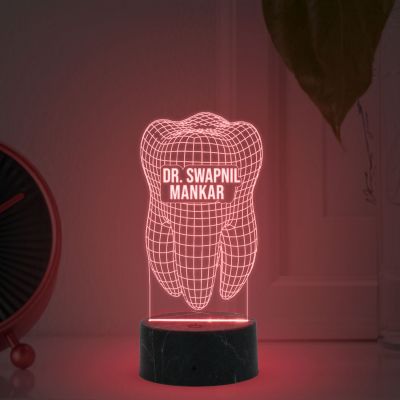 3D Design Of Teeth Night Lamp